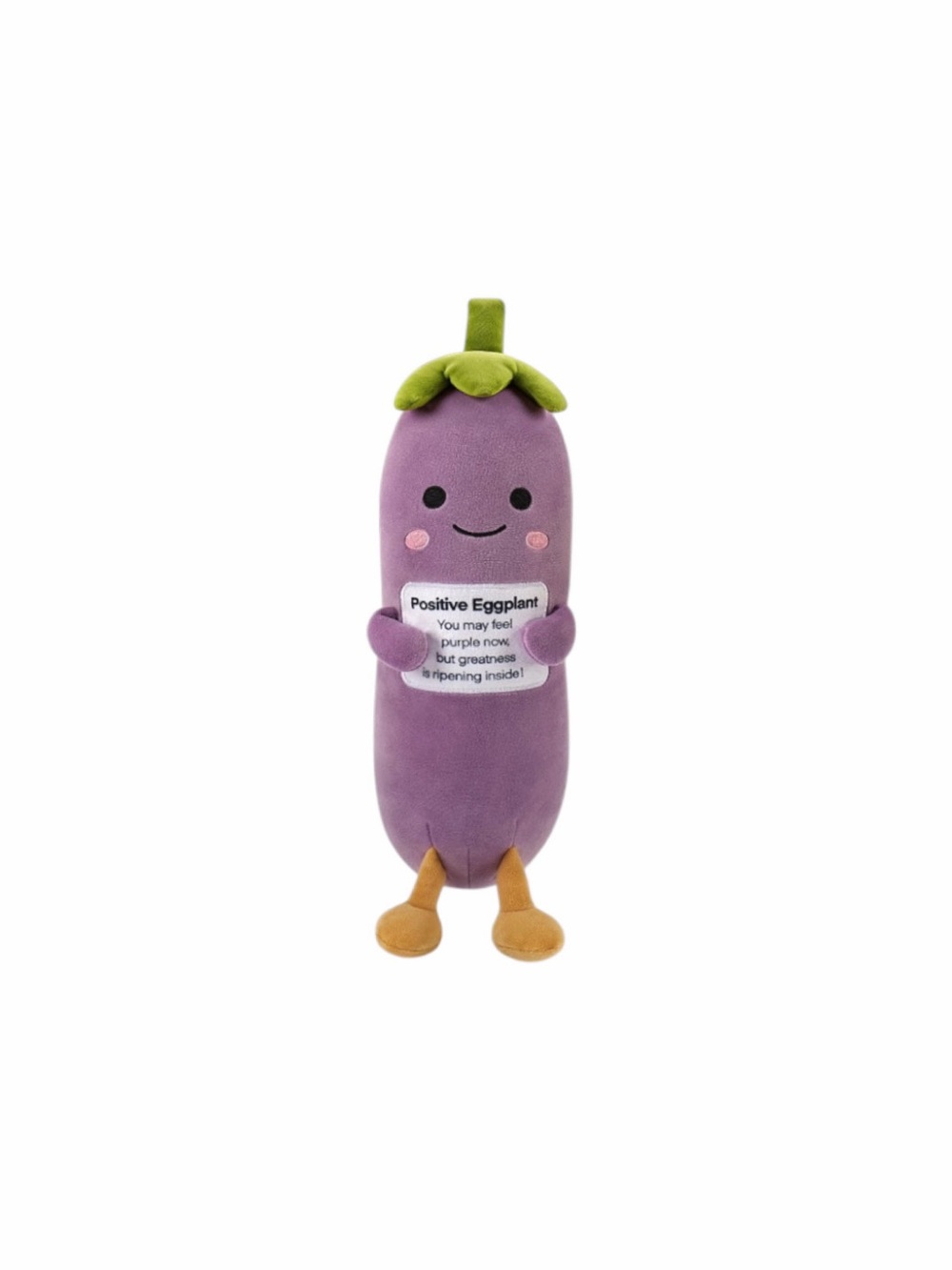 20" Purple Positive Eggplant Plush Toy Giftable